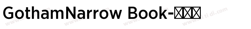 GothamNarrow Book字体转换